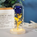 Valentines Day Gift  For Girlfriend Eternal Rose Flowers LED Light In Glass Cover Day Wedding Decoration Favors Mother Day Female Gift  Gift - Image 6