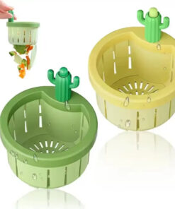 Cactus Sink Drain Strainer Press Automatic Dumping Basket Multi-functional Use Filter Net For Tub Kitchen Waste Collector Kitchen Gadgets