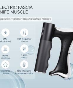 Electric Fascia Knife Vibration Body Massager High Vibration Massage Massager Warm Body Lifting Blade Comb Massage Tool