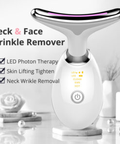 EMS Thermal Neck Lifting And Tighten Massager Electric Microcurrent Wrinkle Remover