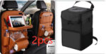 PU Leather Car Storage Bag Multifunction Seat Back Tray Hanging Bag Waterproof Car Organizer Automotive Interior Accessories - Image 10