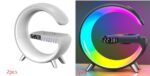 New Intelligent G Shaped LED Lamp Bluetooth Speake Wireless Charger Atmosphere Lamp App Control For Bedroom Home Decor - Image 2