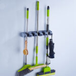 Bathroom Mop Holder Broom Holder Mop Clip Hanging Treasure Spring Mop Holder - Image 5