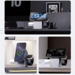 Geometric Rotating Cube 3-in-1 Powerful Magnetic Wireless Charger - Image 5