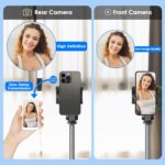 Vlog Selfie Monitor Screen Magnetic Rear Camera Phone Monitor Wireless Selfie Monitor Screen With 33FT Remote For Vlog Live Stream Compatible With IOS Android - Image 6