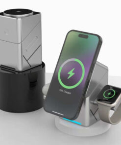 Geometric Rotating Cube 3-in-1 Powerful Magnetic Wireless Charger