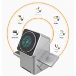 Geometric Rotating Cube 3-in-1 Powerful Magnetic Wireless Charger - Image 6