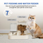 Transparent And Visible Pet Feeding And Drinking Dispenser, Automatically Refilling Food And Water, Caring For Every Moment, Allowing Owners To Travel Easily And Pets To Enjoy Worry Free Eating - Image 4