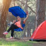 1Pc Foldable Camping Chair With Canopy Cup Holder 330LBS Max Load Folded As A Carry Bag Fedex Shipping - Image 9