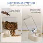Transparent And Visible Pet Feeding And Drinking Dispenser, Automatically Refilling Food And Water, Caring For Every Moment, Allowing Owners To Travel Easily And Pets To Enjoy Worry Free Eating - Image 3