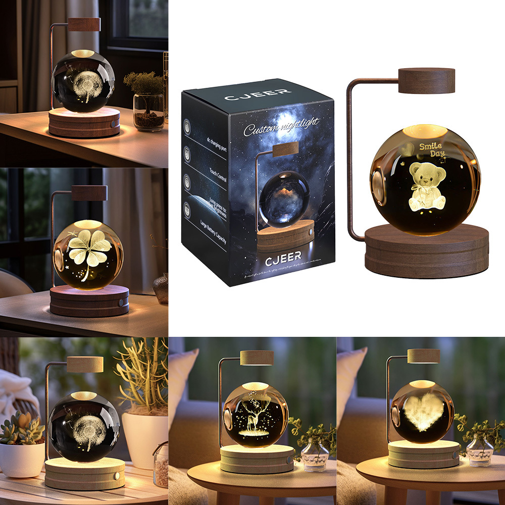 f141aea4-ec77-425c-9da1-62428e5492fa.jpg Crystal Ball Cosmic Dinosaur Indoor Night Light USB Power Warm Bedside Light Birthday Gift Night Lamp - Image 1
