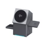 Geometric Rotating Cube 3-in-1 Powerful Magnetic Wireless Charger - Image 4